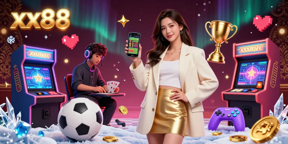 Experience dynamic sports betting with xx88 in a vibrant casino scene filled with energy and immersive graphics.