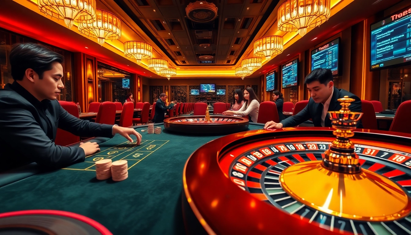 Experience the thrill of gambling at xx88 with friends around a vibrant casino poker table.
