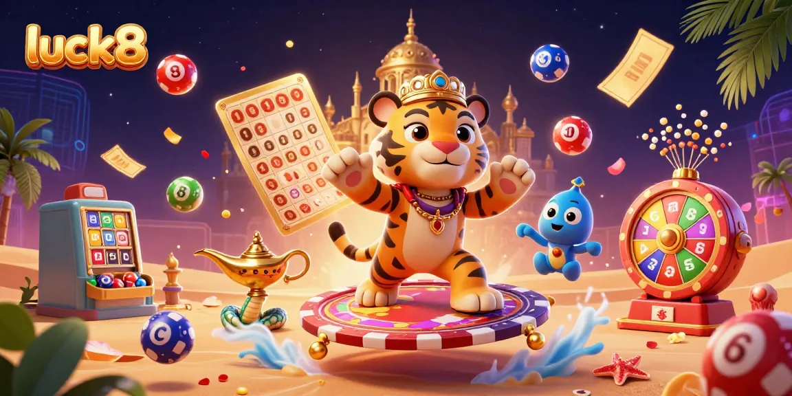 Experience excitement with luck8 as the tiger sultan on a magical carpet showcases thrilling casino games.
