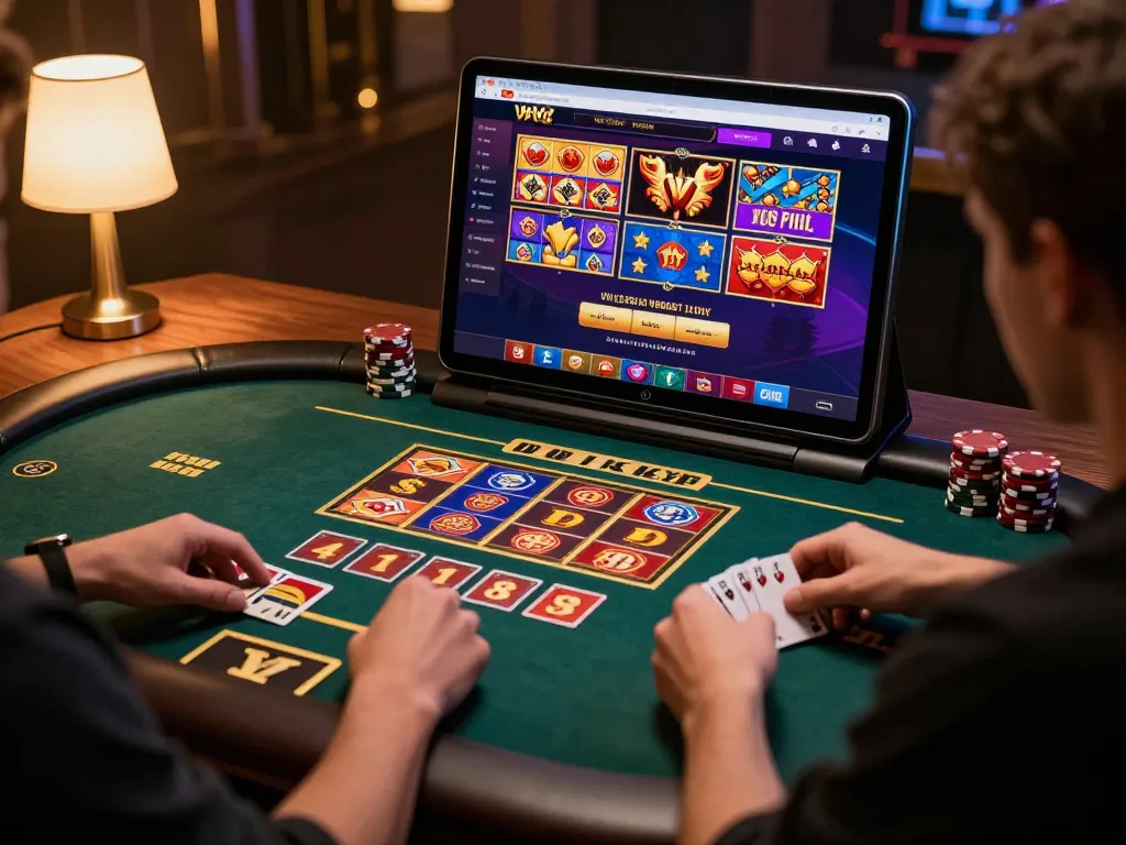 Players engaging in dynamic gameplay on the n88 online casino, featuring vibrant game graphics and betting excitement