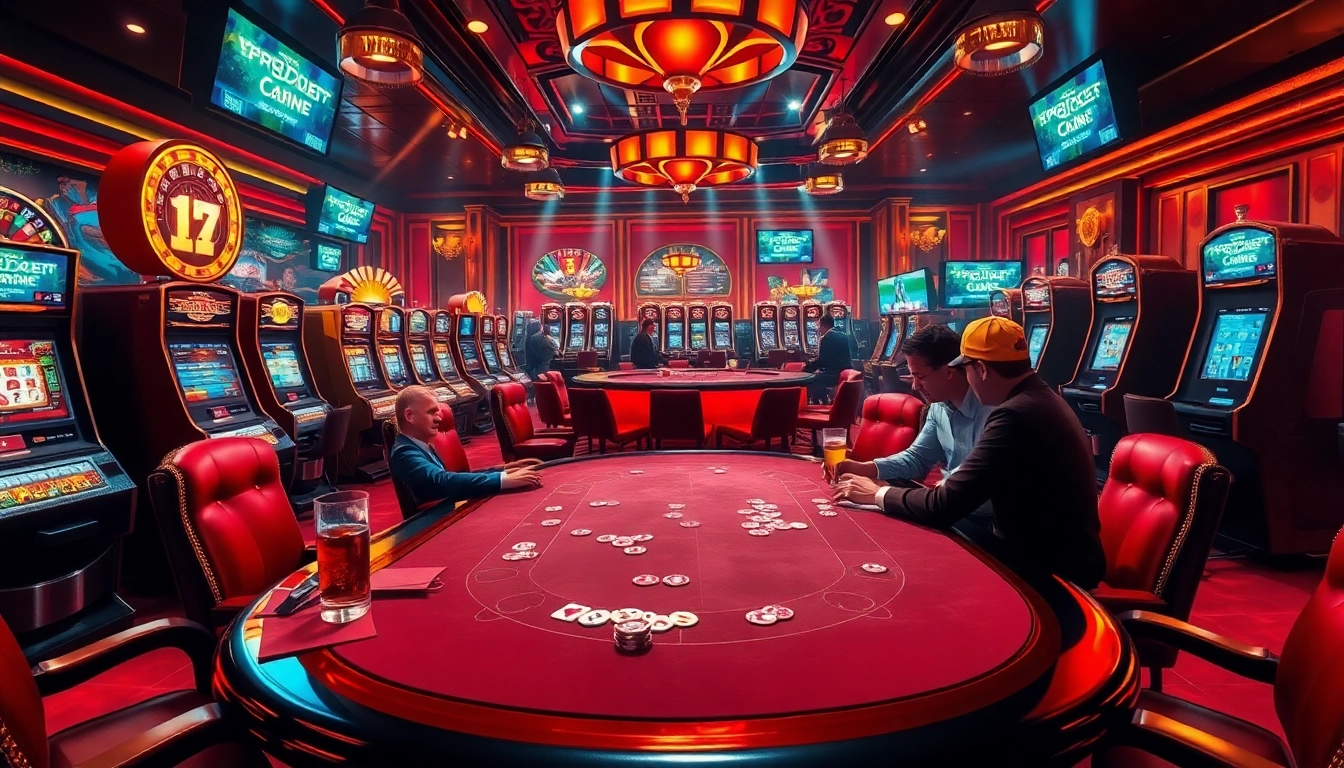 Experience the thrill of casino gaming with chotruyen-themed poker action, vibrant roulette wheels, and slot machines.