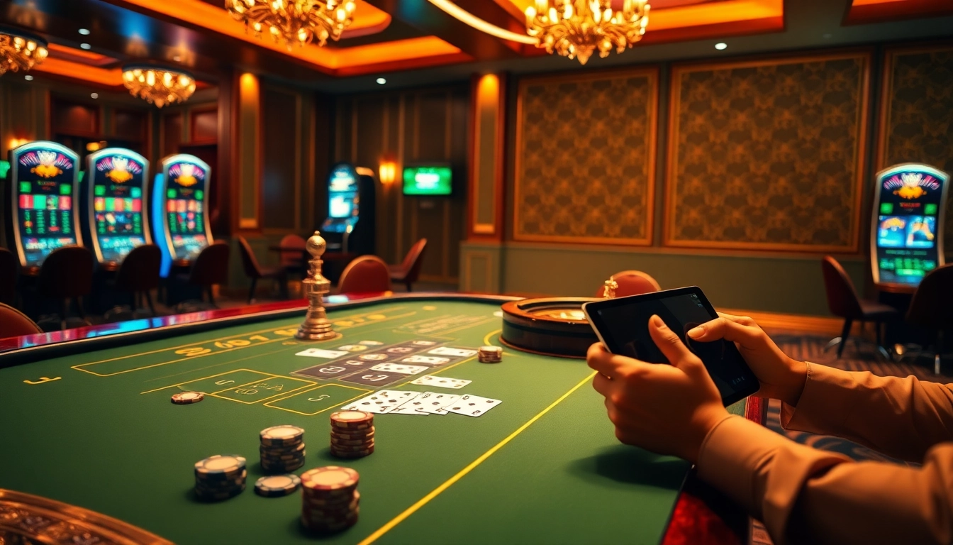 Bet88 delivers an exciting casino experience with vibrant gaming tables and slot machines.