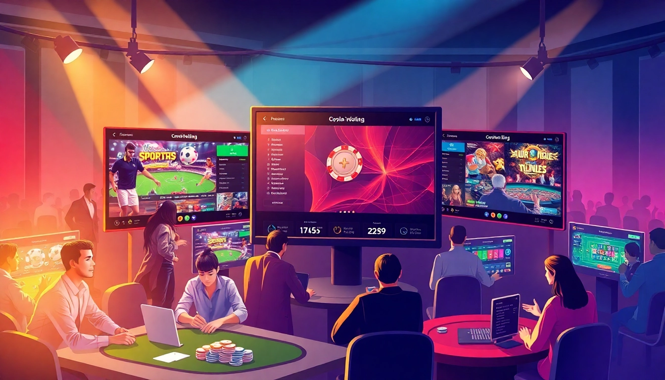 Experience an engaging online betting atmosphere at okvipwin.live showcasing diverse games and user-friendly interfaces.