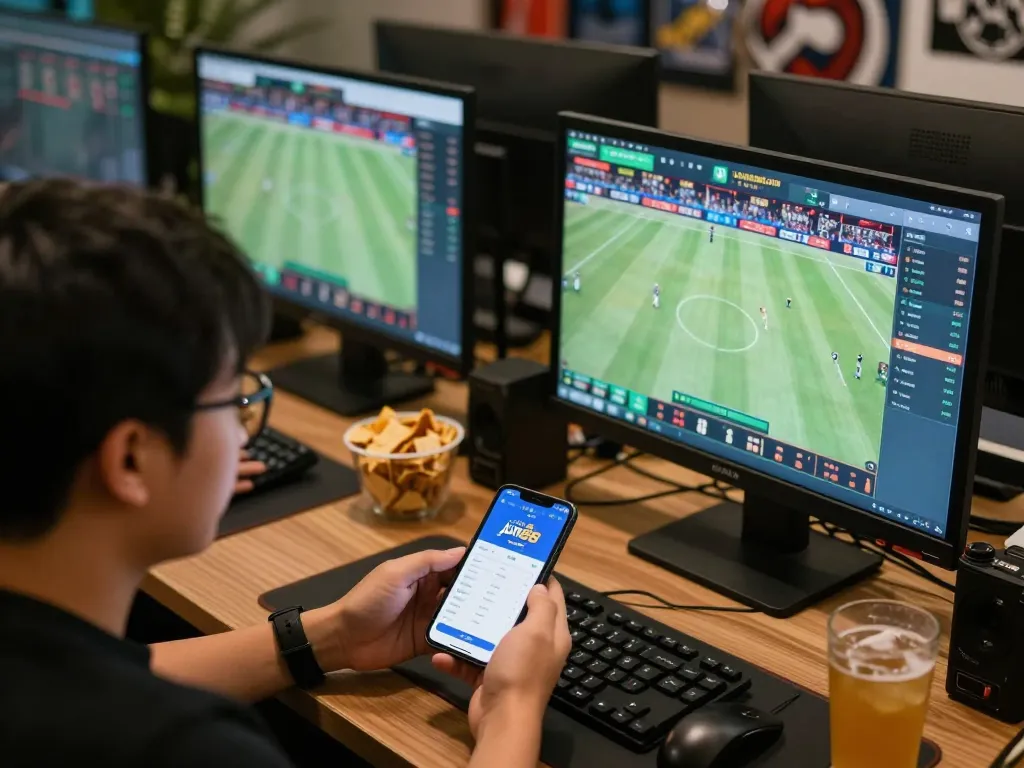 Place bets on nhà cái jun88 live sports events from an exciting game day setup