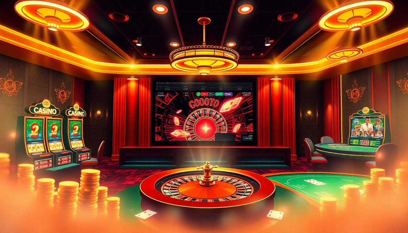 Engage in thrilling gameplay at http://678vip.xyz/ featuring vibrant casino tables, poker chips, and a roulette wheel.