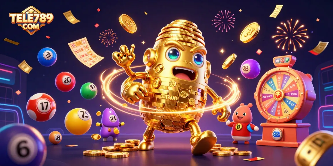 Engage with the excitement at TELE789 COM through this vibrant, magical gambling illustration.