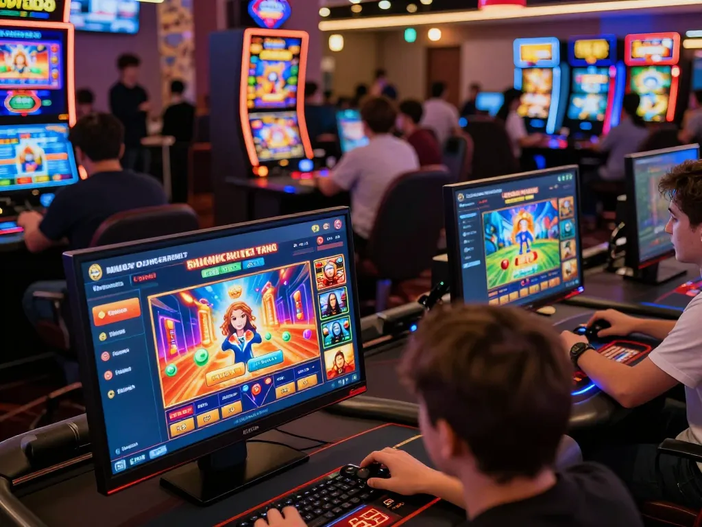 Players enjoying immersive gaming experiences at BL555 online casino, showcasing vibrant gameplay and community engagement.