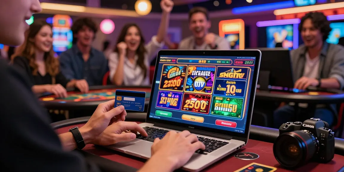 Engaging player experience at online casinos that accept credit cards with lively atmosphere and vibrant game display.