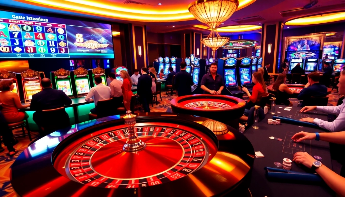 Experience thrilling games at https://thabethome.com/ with players engaged in casino action.