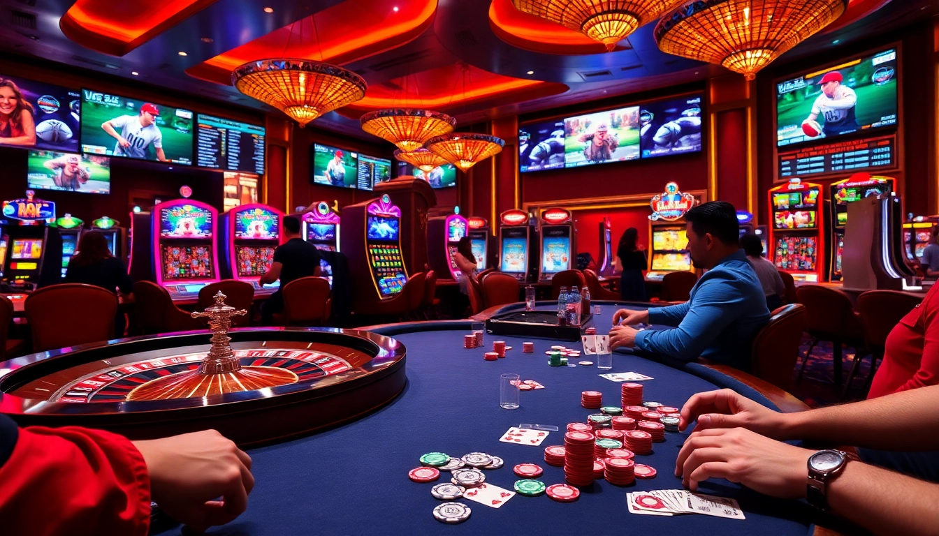 Experience the thrill of gambling at https://vu88.art/ with vivid poker action and luxurious casino elements.