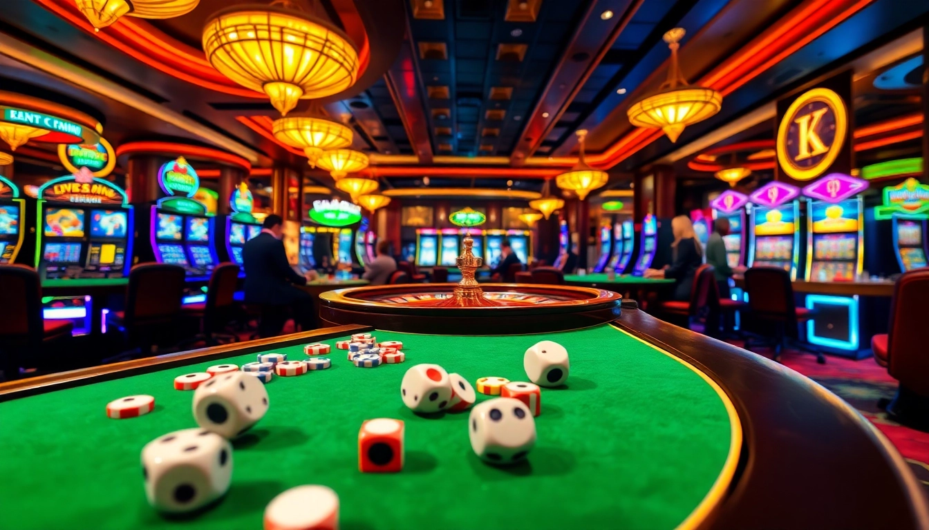 Engage in thrilling gameplay at Hitclub tải game, featuring vibrant casino tables and exciting gambling elements.