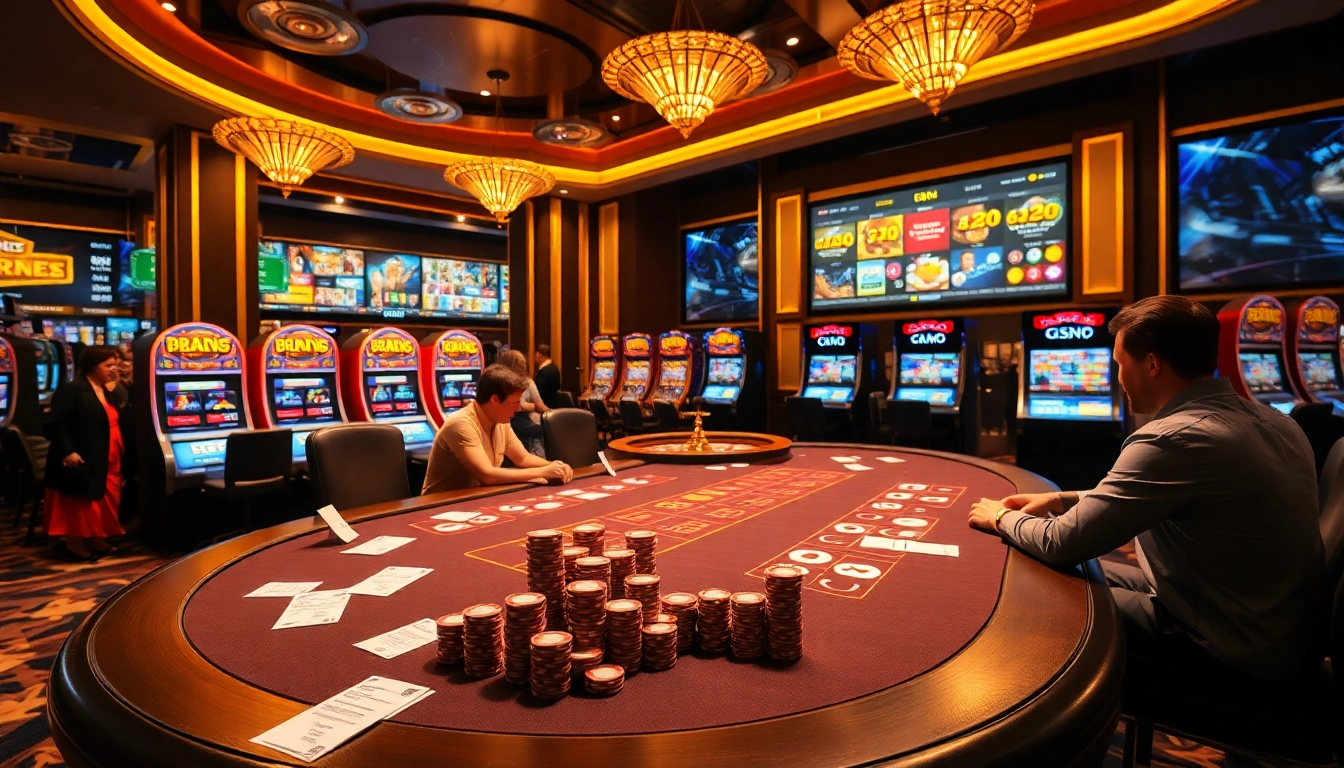 Exciting casino scene with players at a poker table and a vibrant online gambling interface at https://888new.nl/.