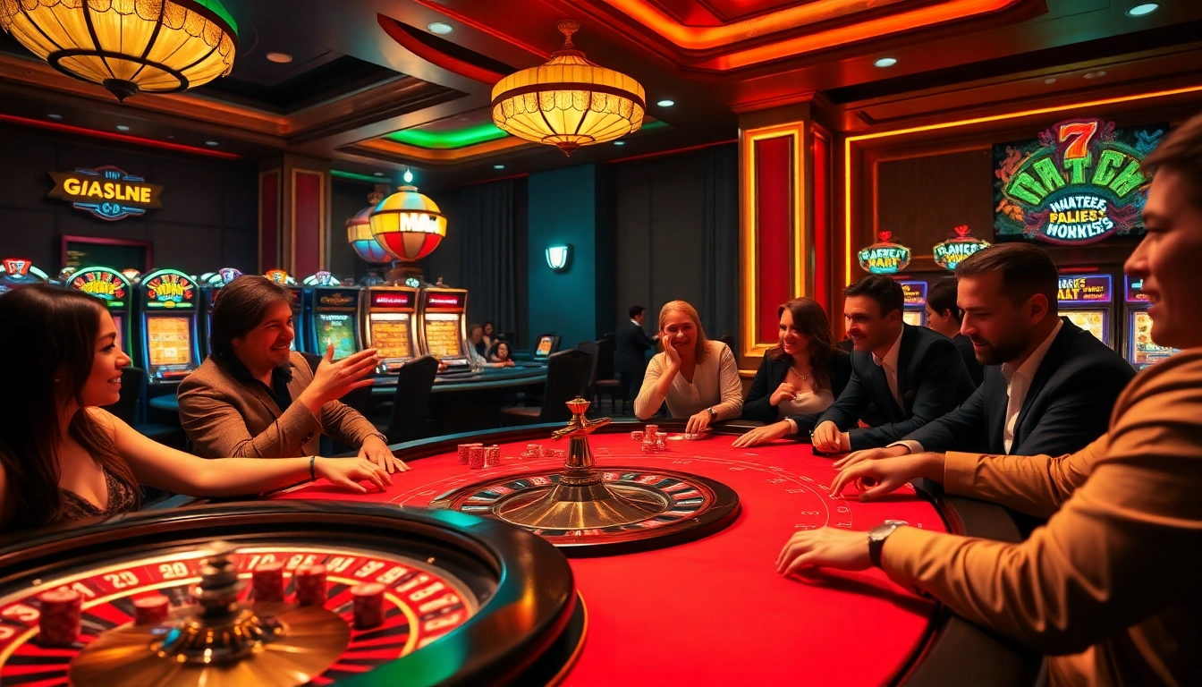 Kể truyện ma at a casino with players enjoying thrilling games, highlighting the excitement of gambling.