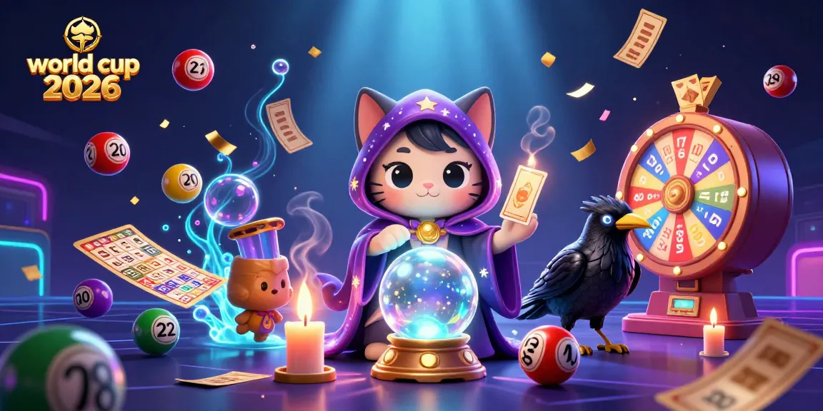 Engage with world cup 2026 through a rich casino scene featuring a mystical cat and a tarot raven.