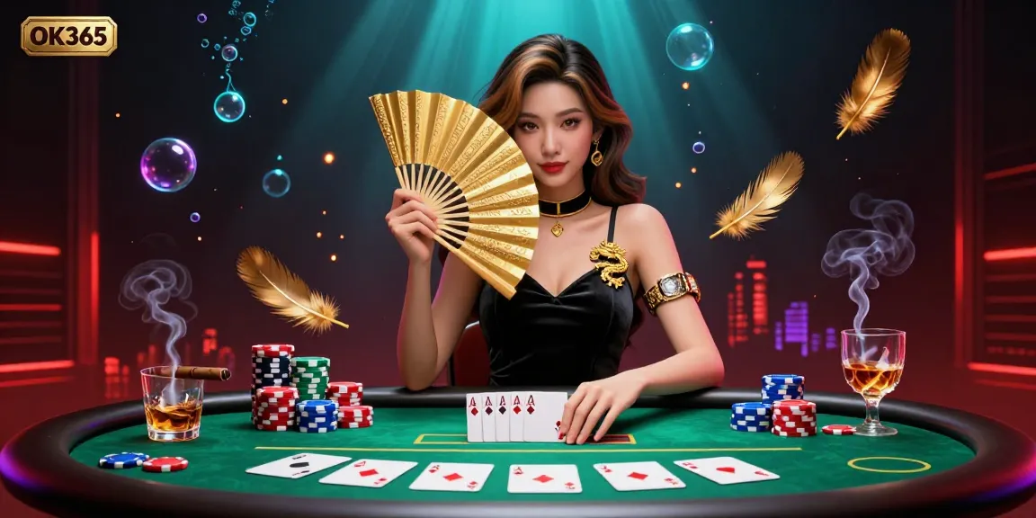 Experience thrilling poker with vibrant gameplay at OK365, highlighted by stunning visuals and dynamic elements.