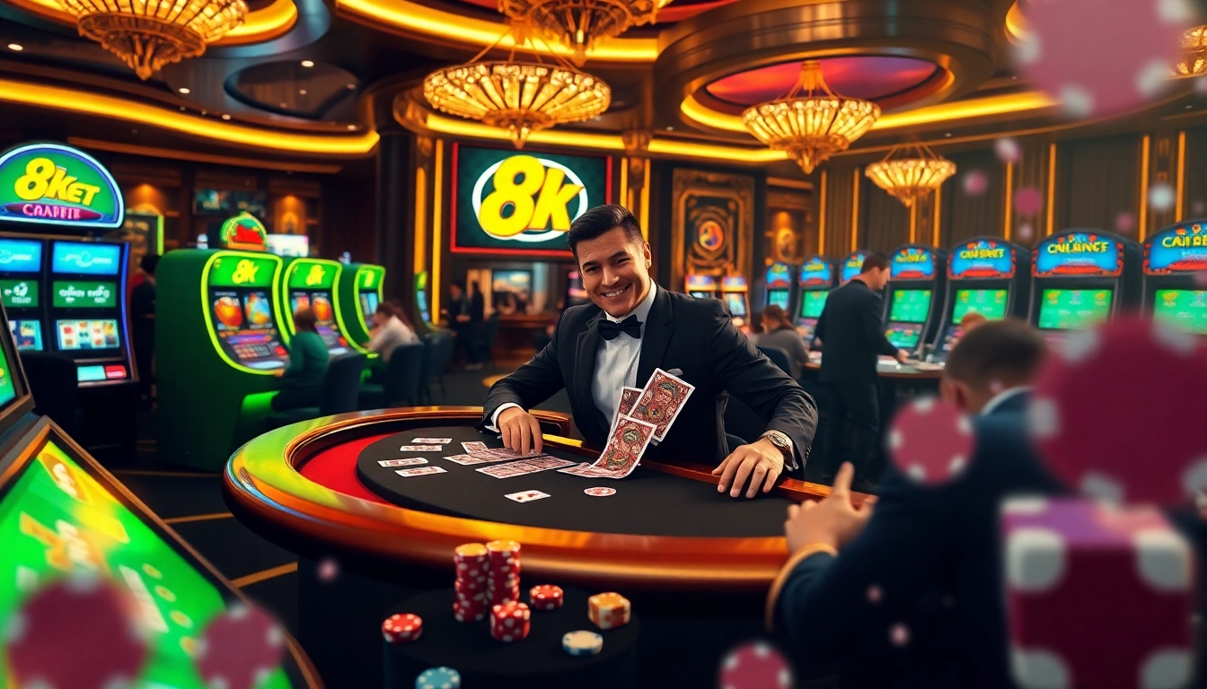 Experience the excitement of 8kbet with vibrant casino games and thrilling moments.