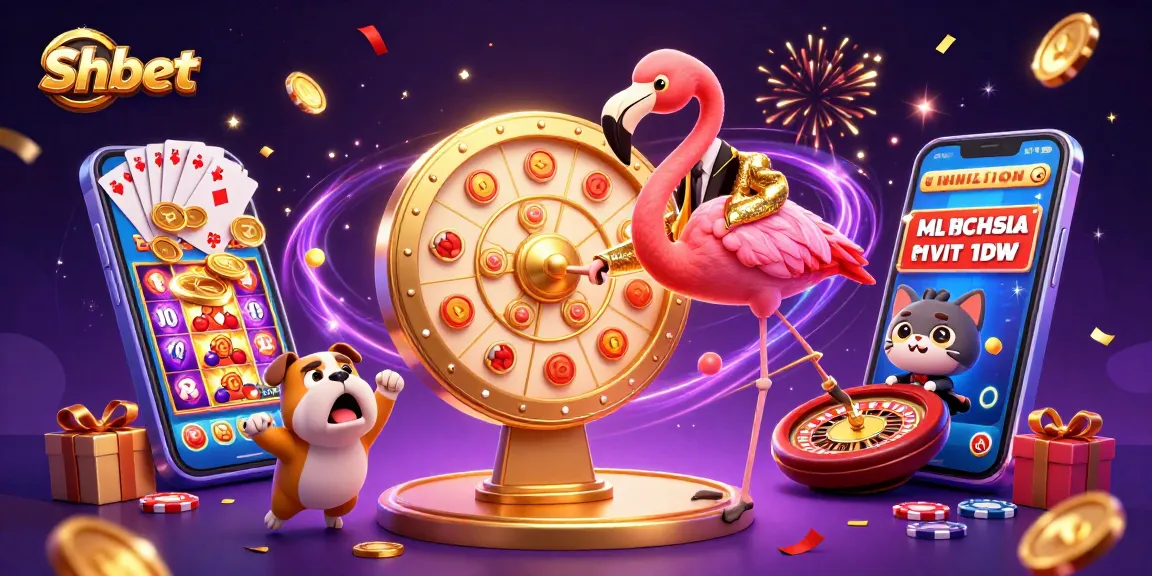 Experience thrilling Shbet moments with a vibrant gaming scene featuring games, coins, and excitement.