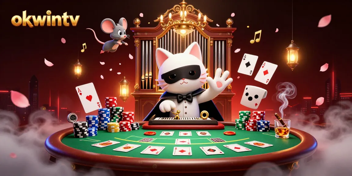 Experience the excitement at okwintv with vibrant casino characters and elements bringing gambling to life.