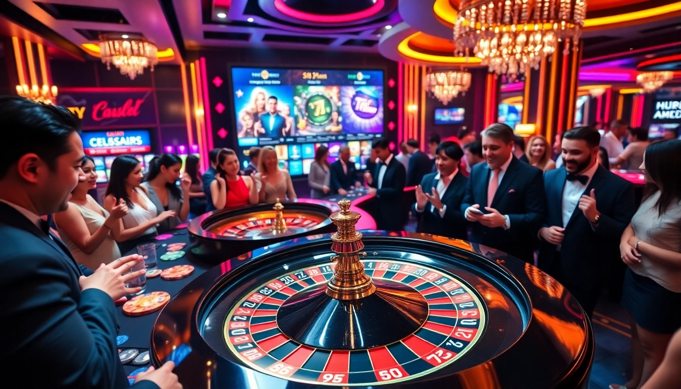 Experience the thrill of gaming at 789win1 with a vibrant roulette table and luxury casino ambiance.