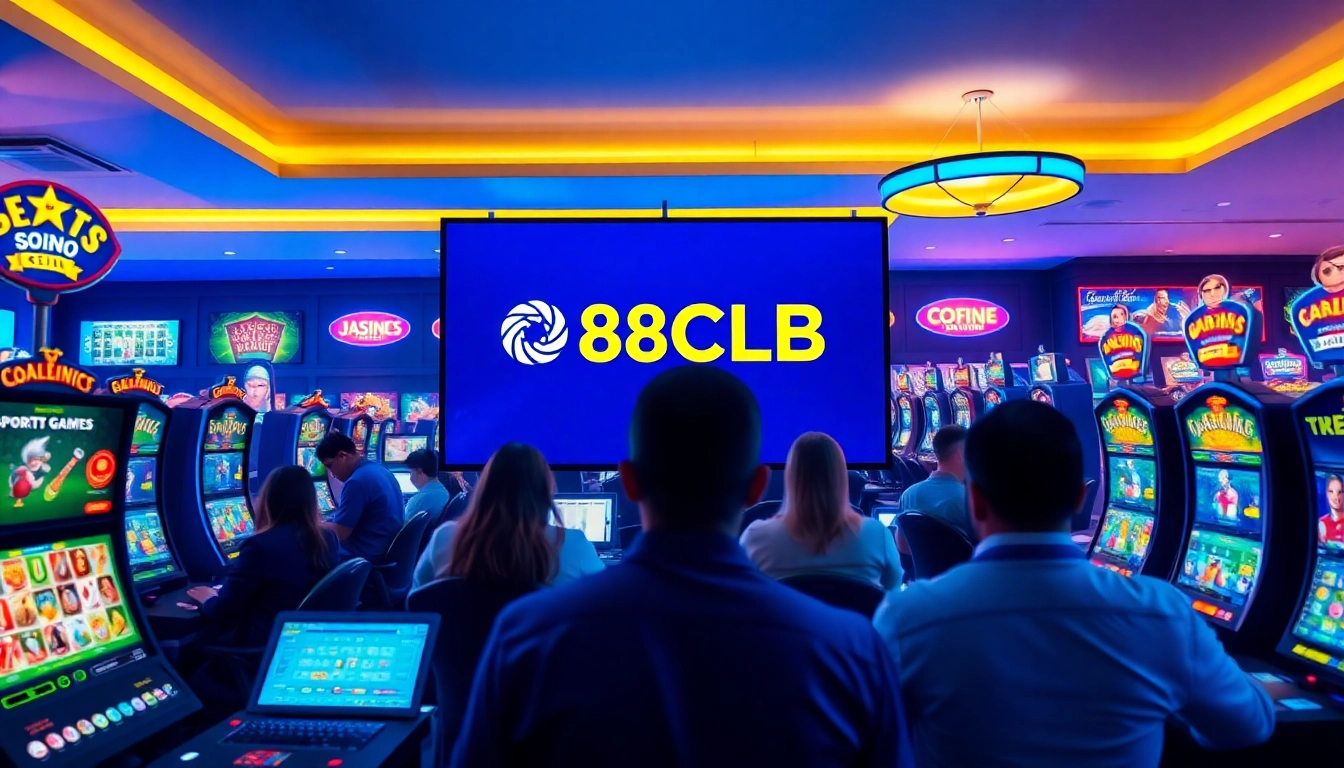 88clb online casino environment featuring vibrant gaming activities and user-friendly design