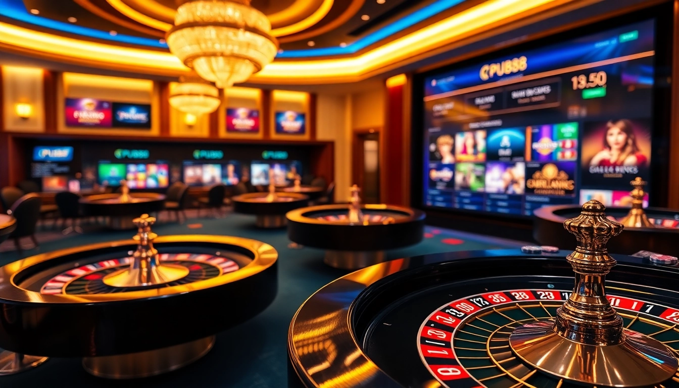 Experience the thrill of gambling at PUB88 with vibrant casino tables and modern gameplay.