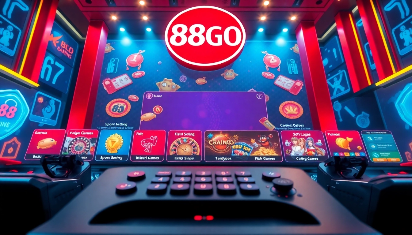 Experience the vibrant 88GO online gaming platform with exciting game options and secure interface.