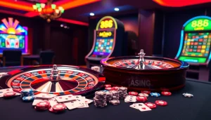 Experience thrill at az 888 with vibrant casino tables and dynamic slot machines.