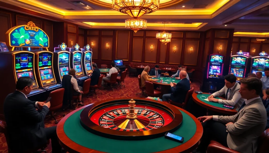 Engaging players at SV66 roulette table with colorful chips and lively atmosphere