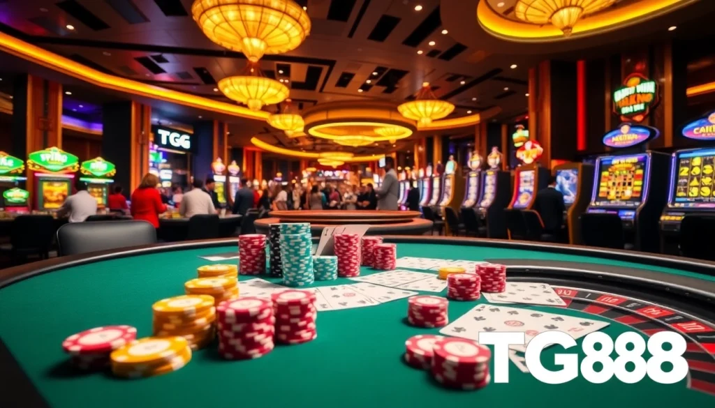 Experience excitement and winning opportunities with tg 88 in a vibrant casino atmosphere.