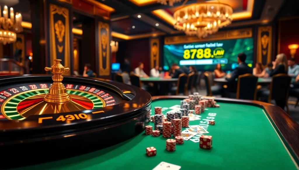 Experience the thrill of online gambling at https://88aa.law/ with a luxurious poker scene.