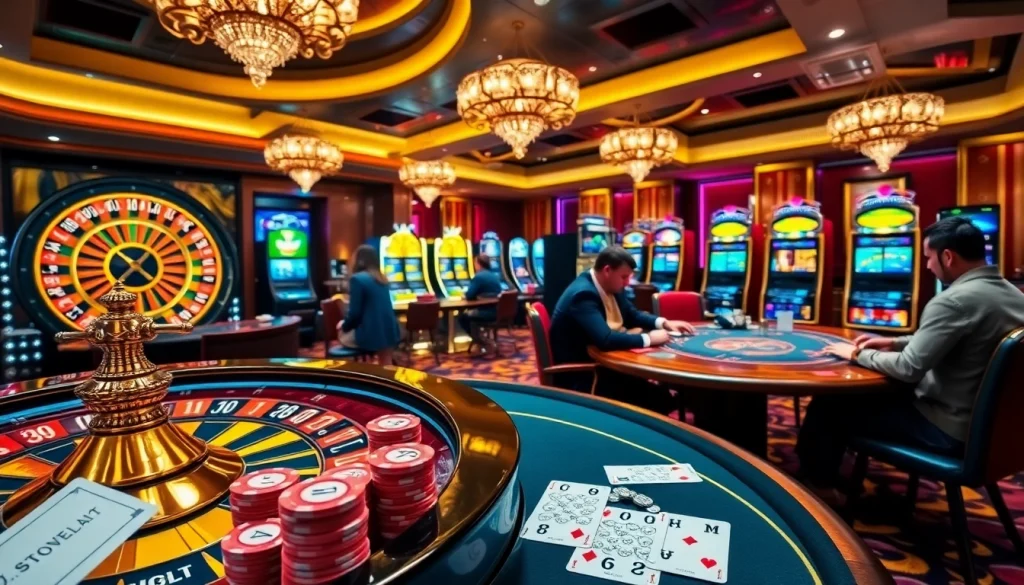 Experience thrilling gambling action at https://f8bet.io/ with luxurious casino tables and vibrant gameplay.