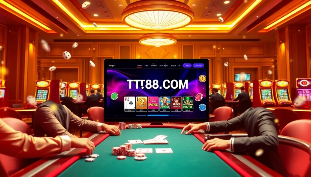 Experience the thrill of gaming at TT88.COM with vibrant casino tables and engaging multiplayer action.